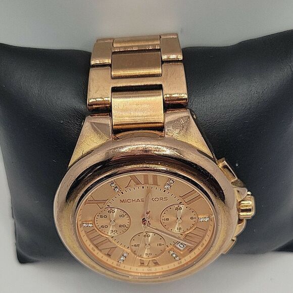 Michael Kors MK5652 Women's Stainless Steel Analog Rose Gold Dial Watch BC723 - Picture 4 of 10